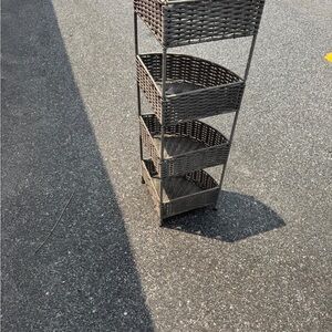 Wicker Storage Basket Tower